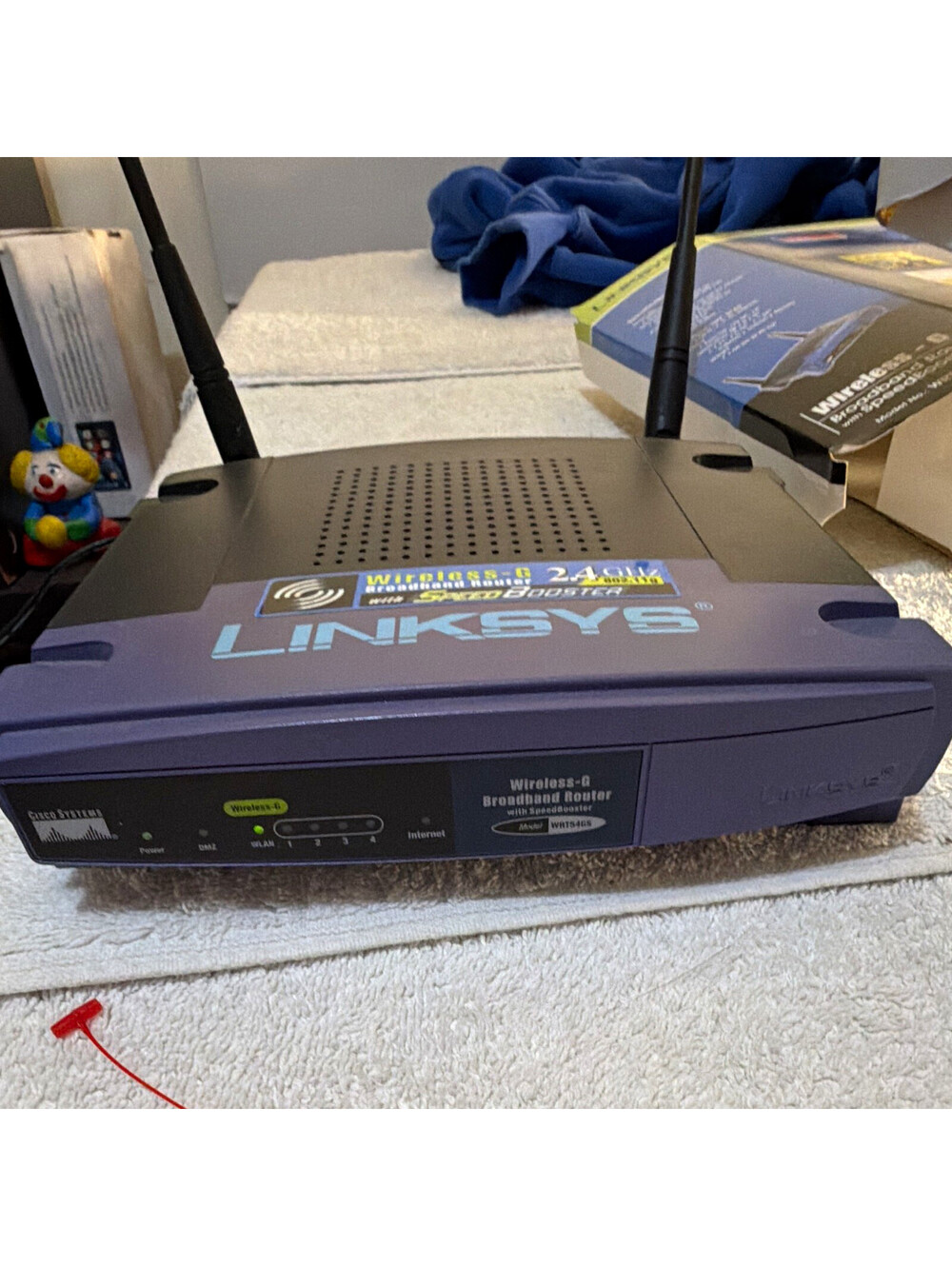 Linksys WRT54GS Wireless-G 2.4GHz 802.11g SpeedBooster 4-Port Router